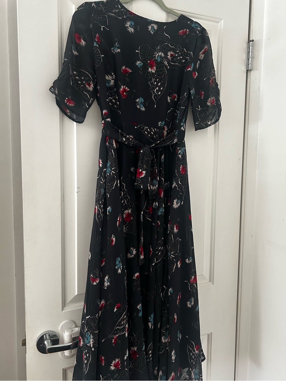 Floral Free People Midi Dress with Keyhole Neck - Picture 12 of 12
